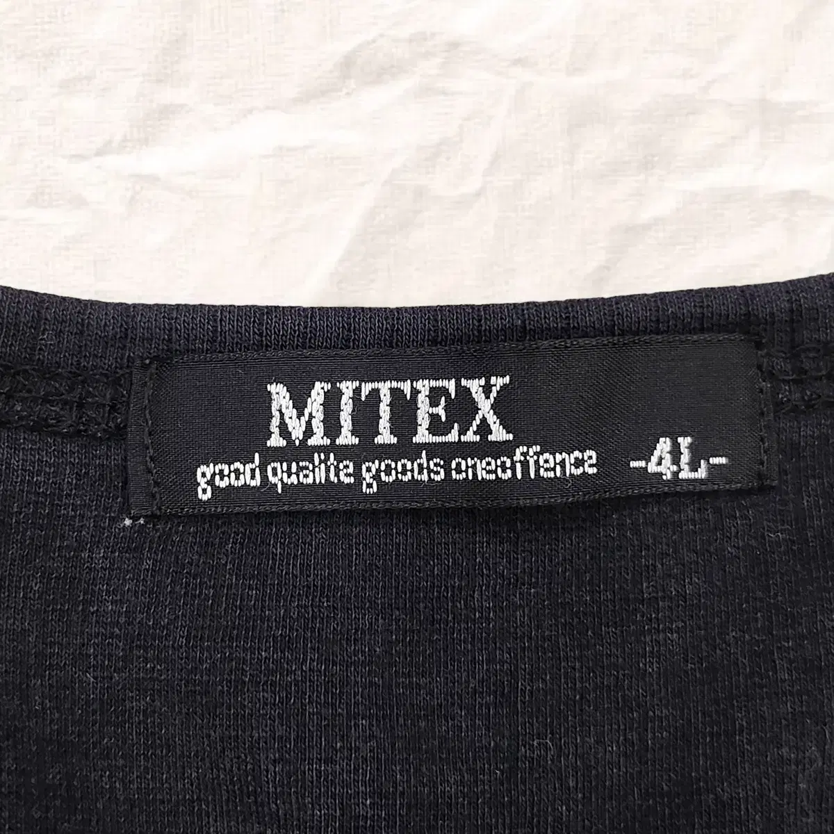 [3XL] MITEX JPN 빈티지 하프집업 오버핏 반팔티