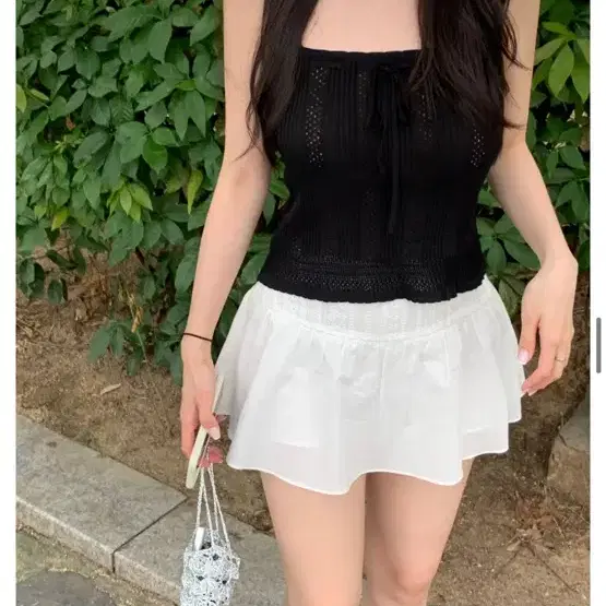 온트(ownt) cherie knit top (black)