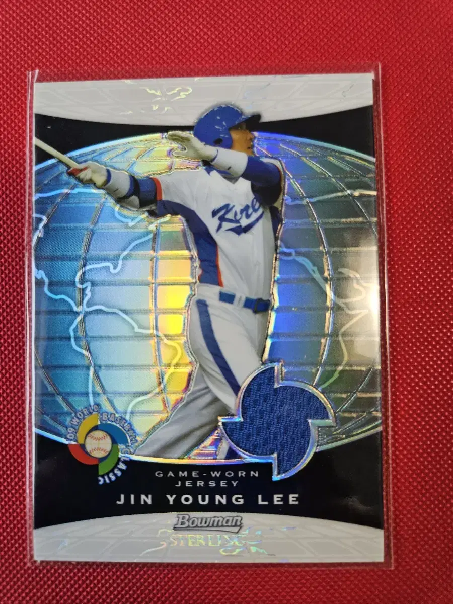 이진영 topps wbc 리플렉터 저지 카드