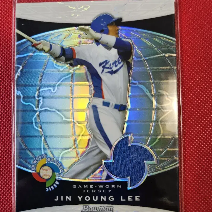 ssg 이진영 topps wbc 리플렉터 저지 카드