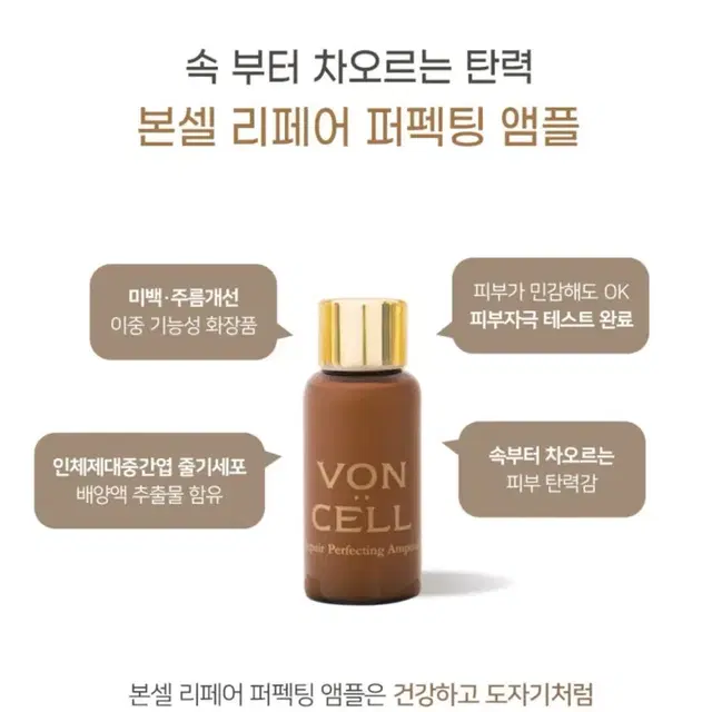 [새제품] 본셀 리페어 퍼펙팅 영양 앰플 12ml