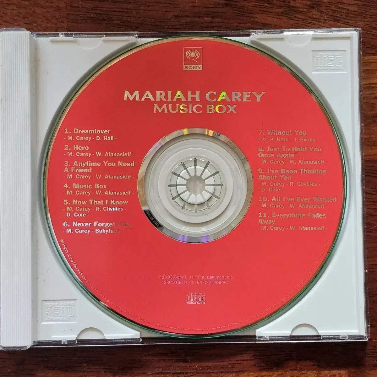 머라이어캐리 3집 Mariah Carey Music Box 일본반 CD