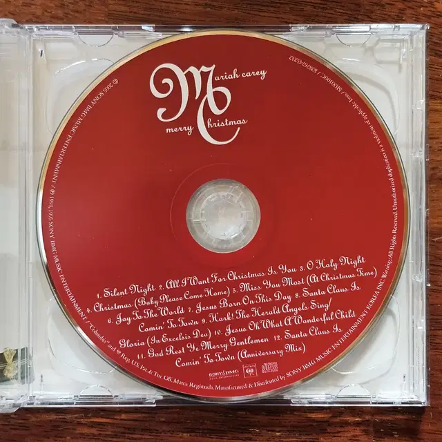 머라이어캐리 Mariah Carey Christmas CD DVD 중고