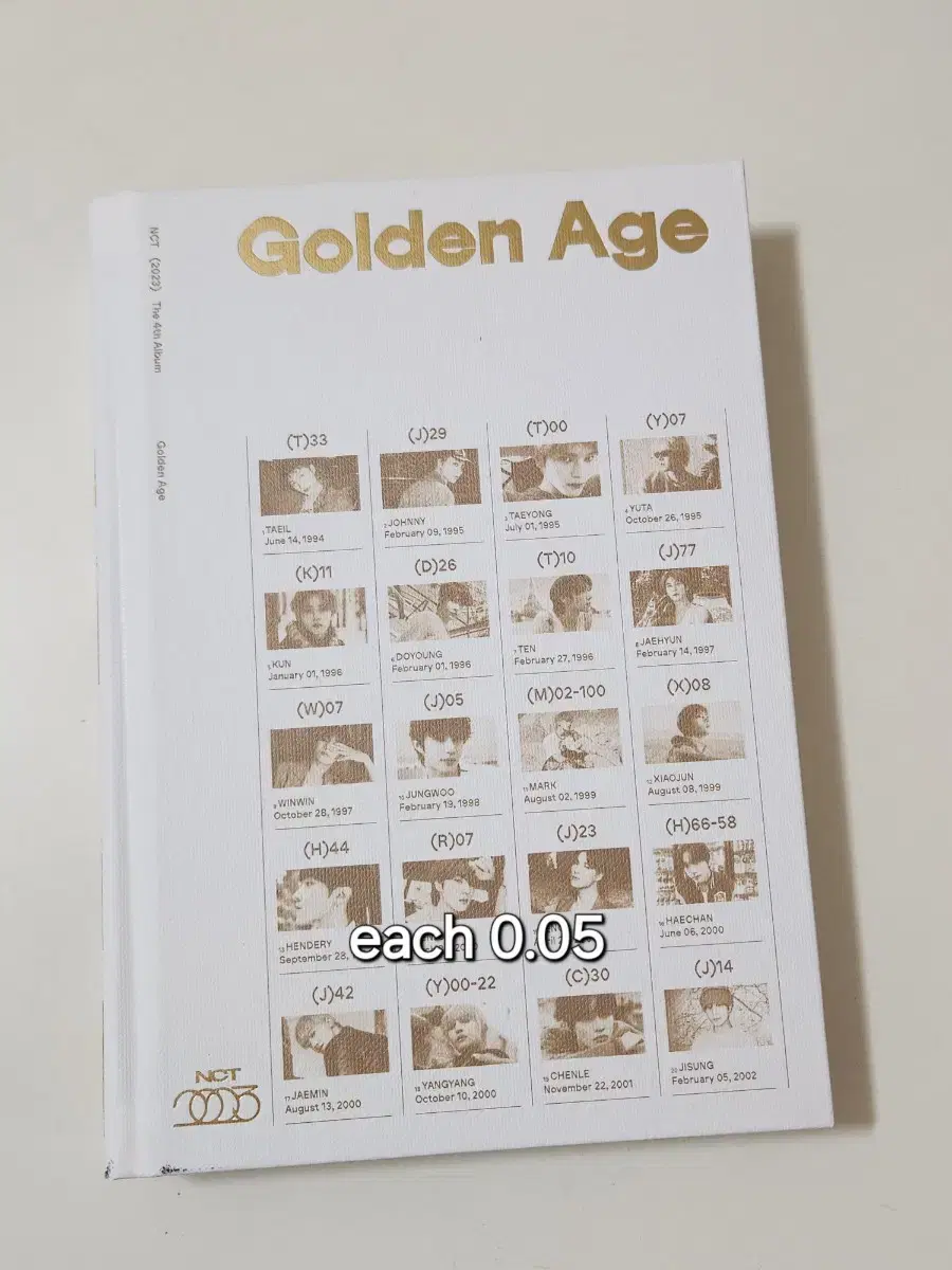 NCT Golden E.J. Unsealed Album WTS