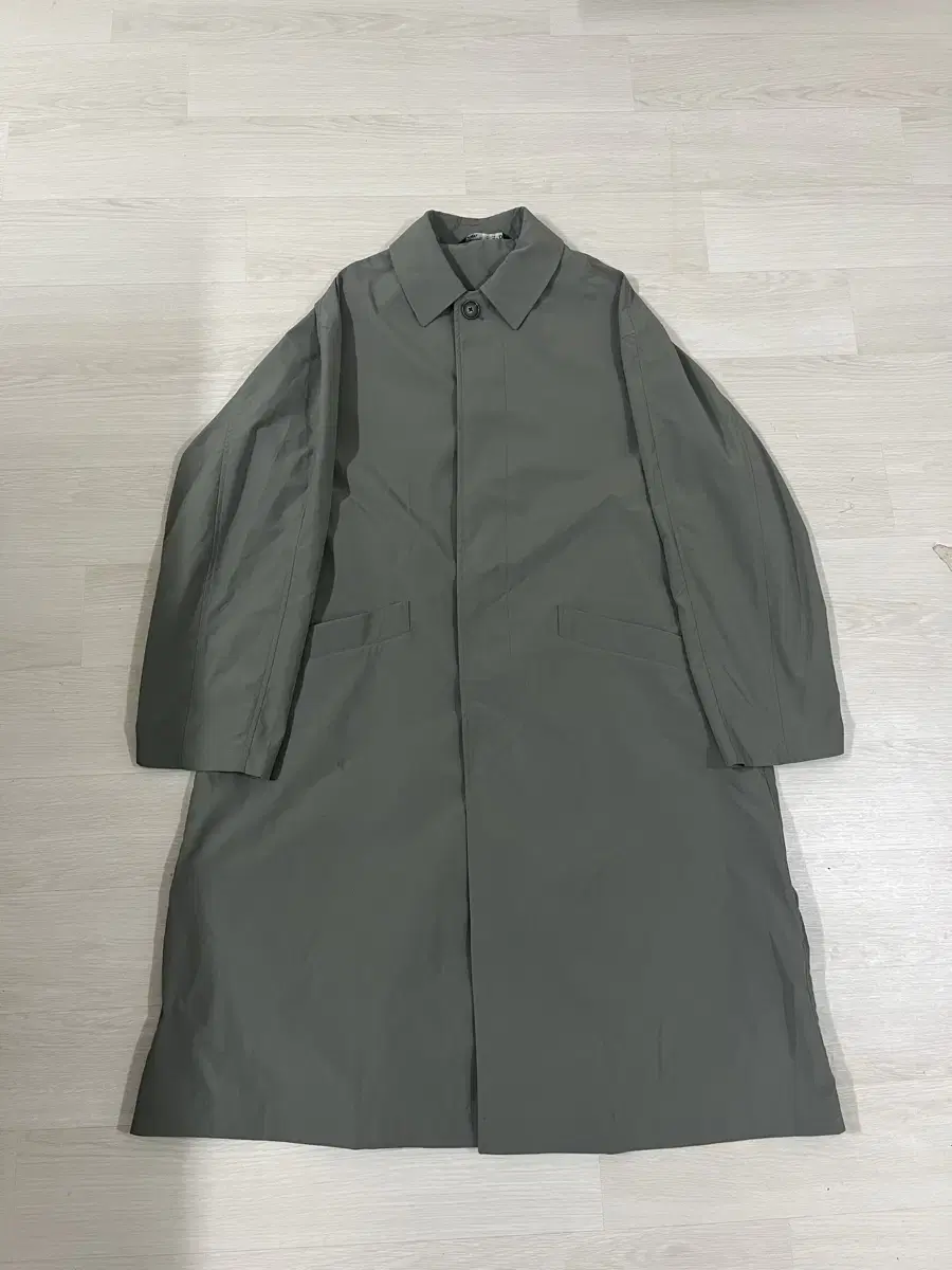 Zara Dark gray loose-fitting nagran raincoat