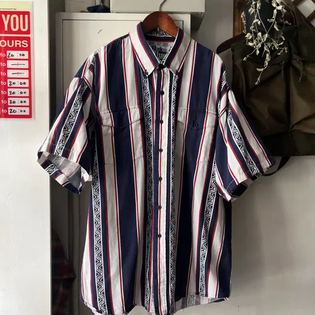 [XL]80's Made in USA 나바호 웨스턴 셔츠