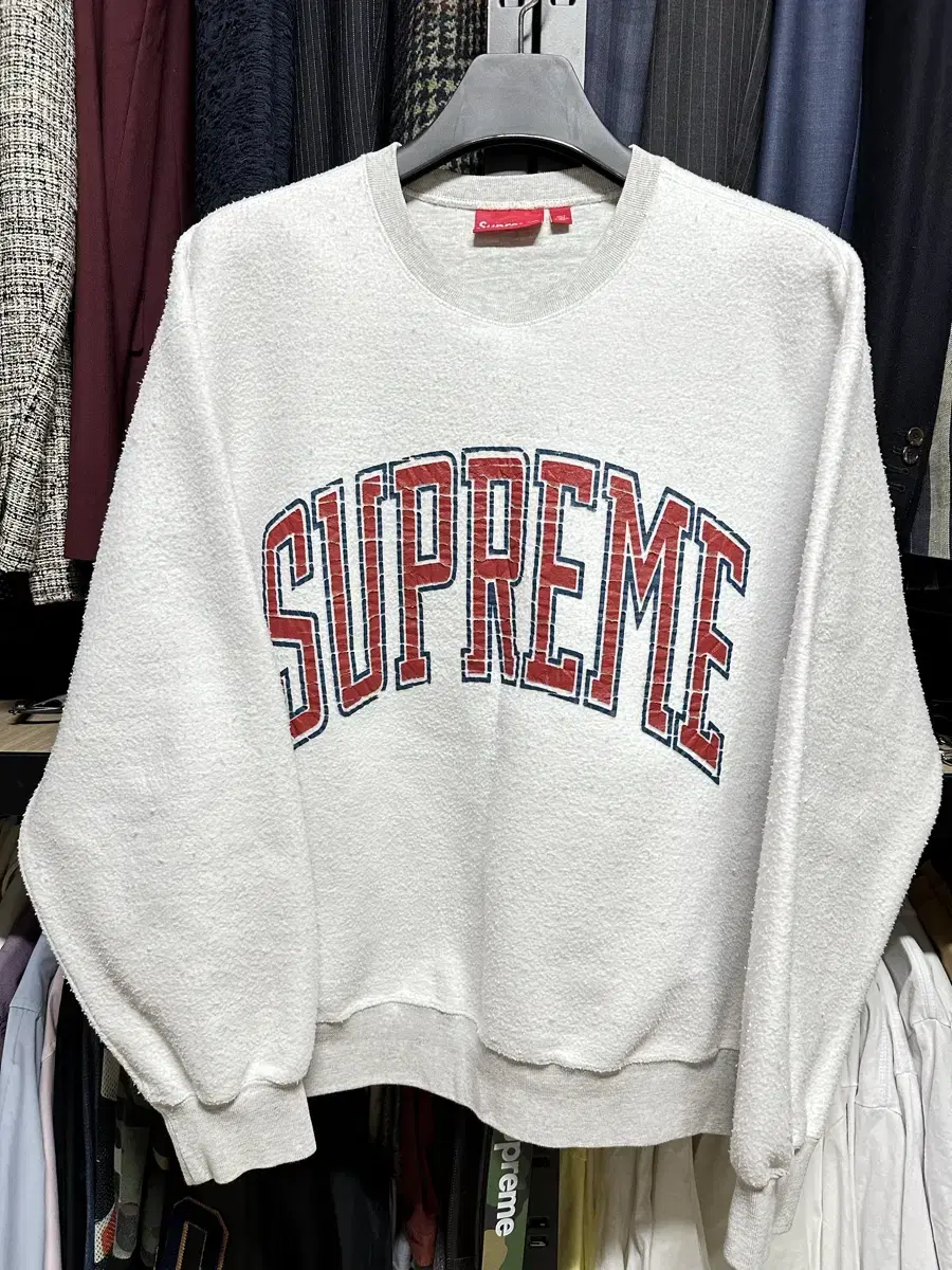 Supreme Inside Out Crewneck Ash Gray L Large sells!