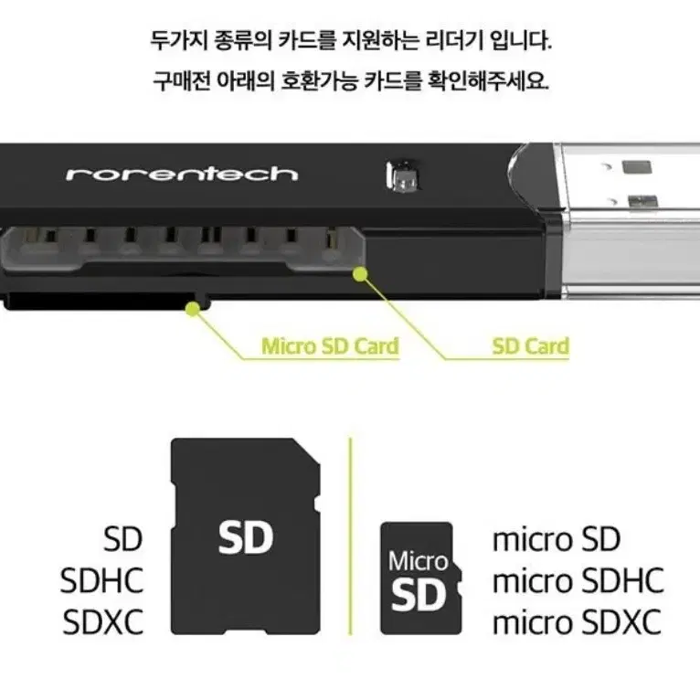 [미개봉] USB 멀티 리더기 (SD 마이크로SD)