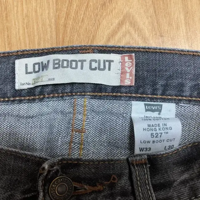 리바이스 527 LOW BOOT CUT 데님