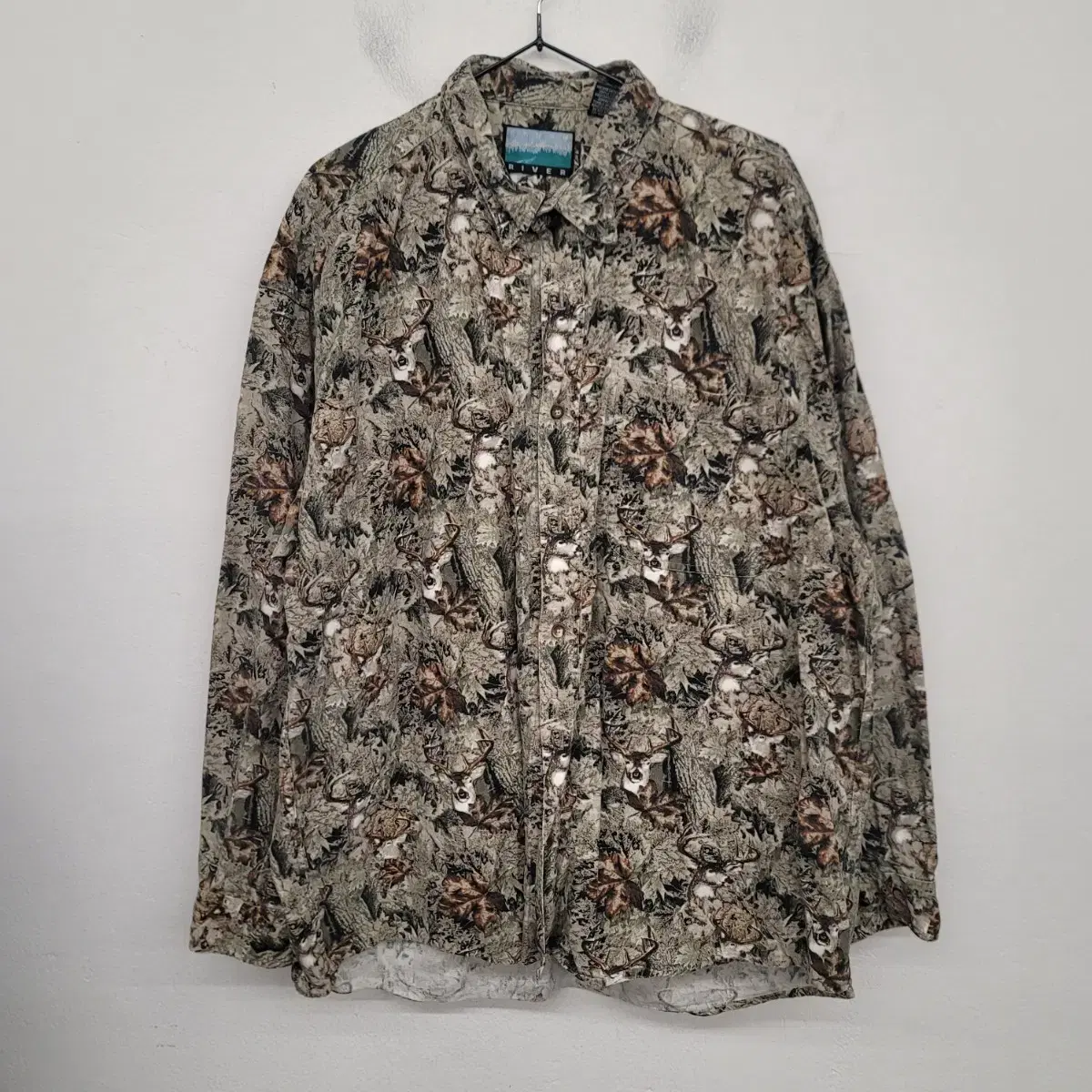 [115/3XL] RIVER Pattern Hunting Shirt Jacket