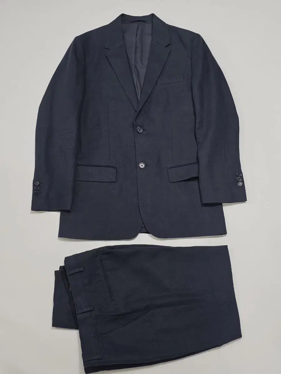 COS Course Linen Setup Suit Navy