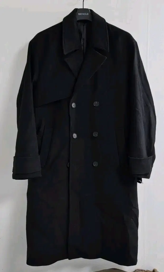 Drawstring long coat size 105