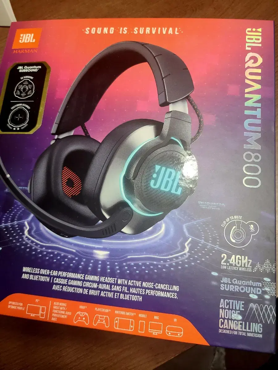 헤드셋  jbl quantum800 미개봉 새제품