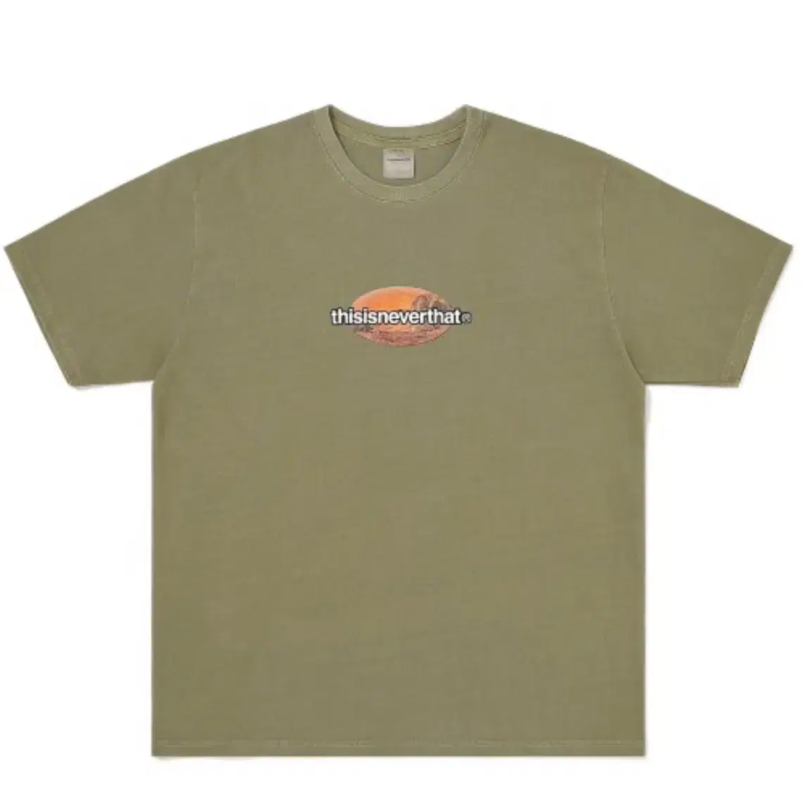 디스이즈네버뎃 디네뎃 Overdyed Mars Tee Olive