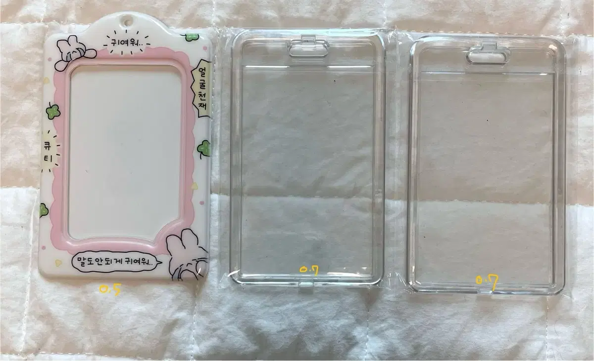 Transparent photocard holder zuu zu zucking photocard holder