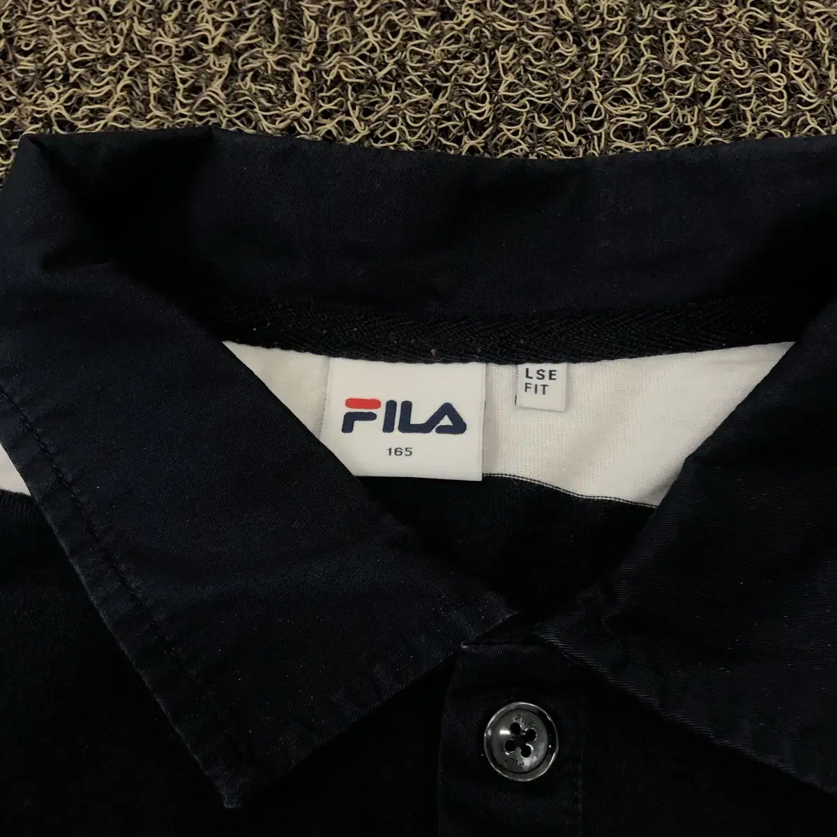 FILA 휠라 여성 스트라이프 카라티 반팔 티셔츠 S