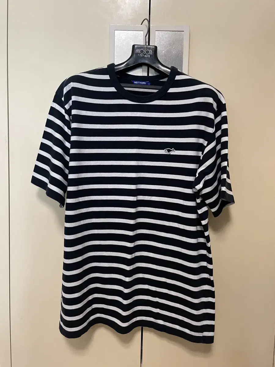 Naders Stripe T-Shirt Navy Size 4