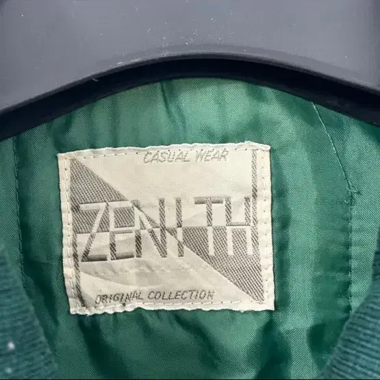 ZENITH 90s 니트 믹스드 크롭 나일론 봄버 자켓