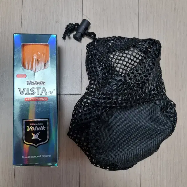 Volvik 볼빅 VISTA 골프공 3구 + 볼주머니