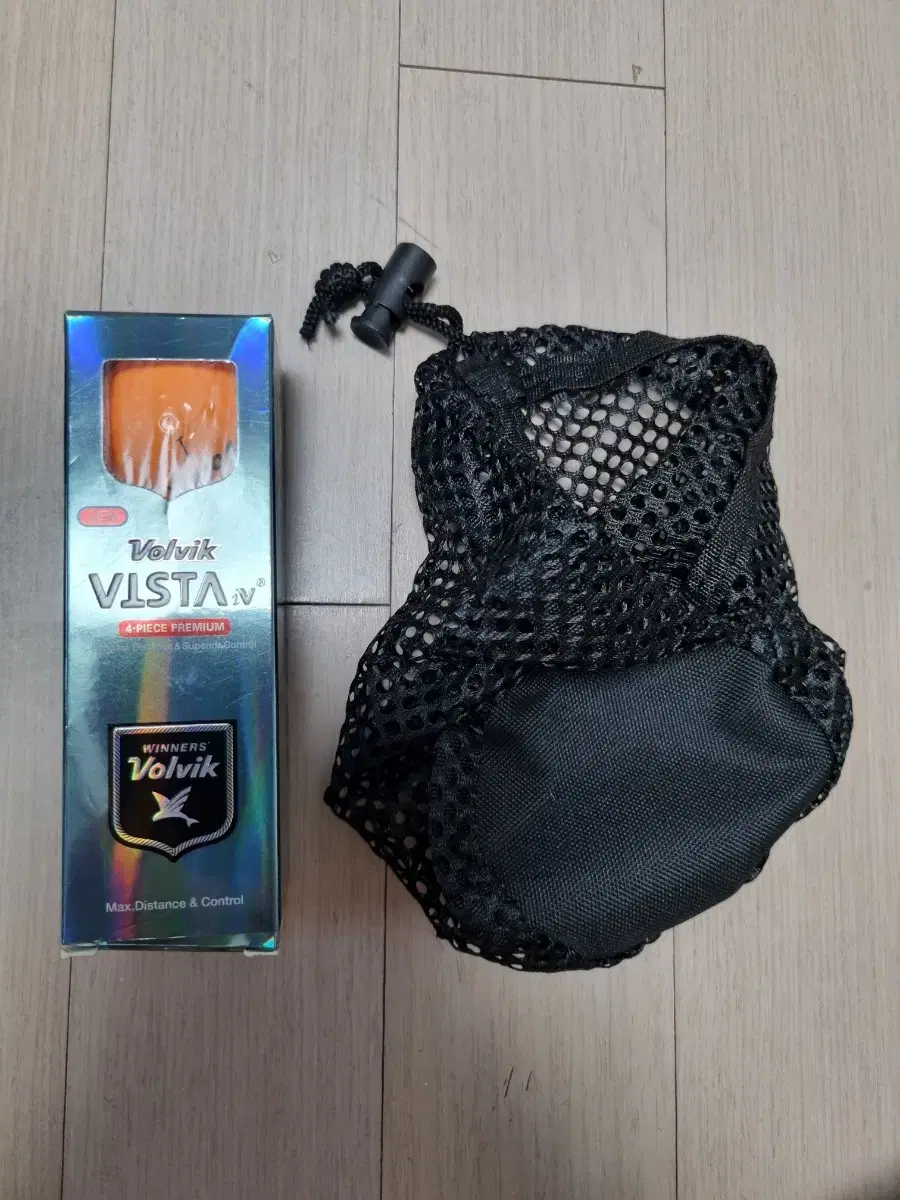 Volvik 볼빅 VISTA 골프공 3구 + 볼주머니