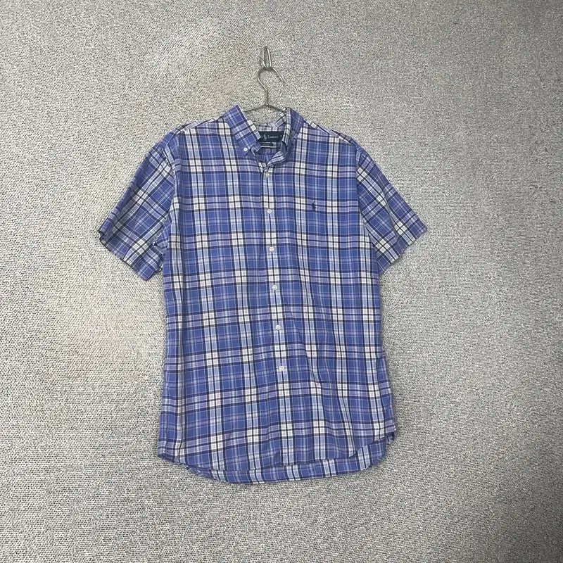 Polo Dusan Blakefit bloo check short-sleeved shirt M