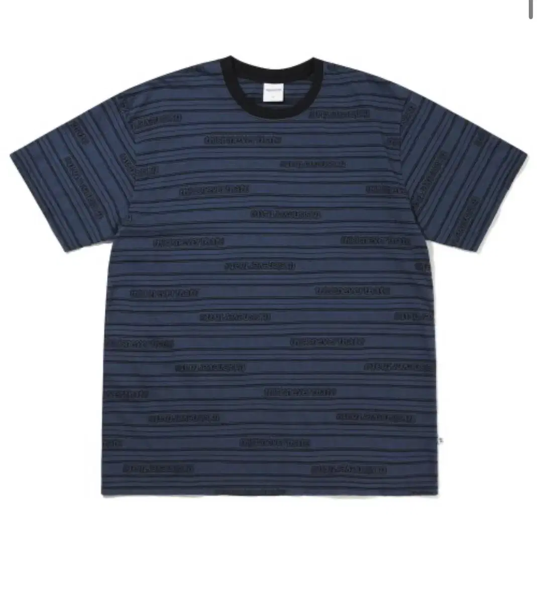 디스이즈네버댓 반팔 Logo Jacquard Tee Navy