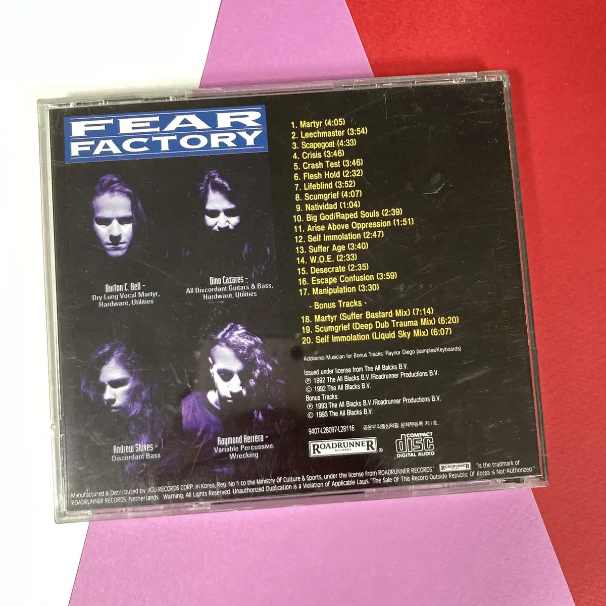 [중고음반/CD] 헤비메탈 피어 팩토리 Fear Factory 1집