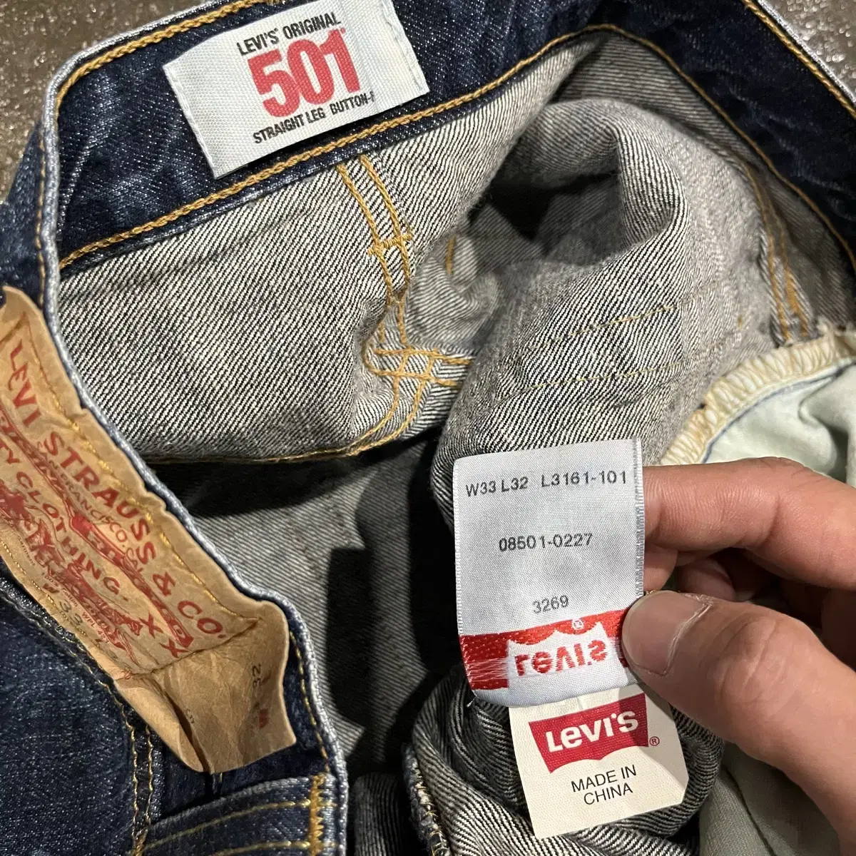 Levis501 페인트 워싱진 (32)