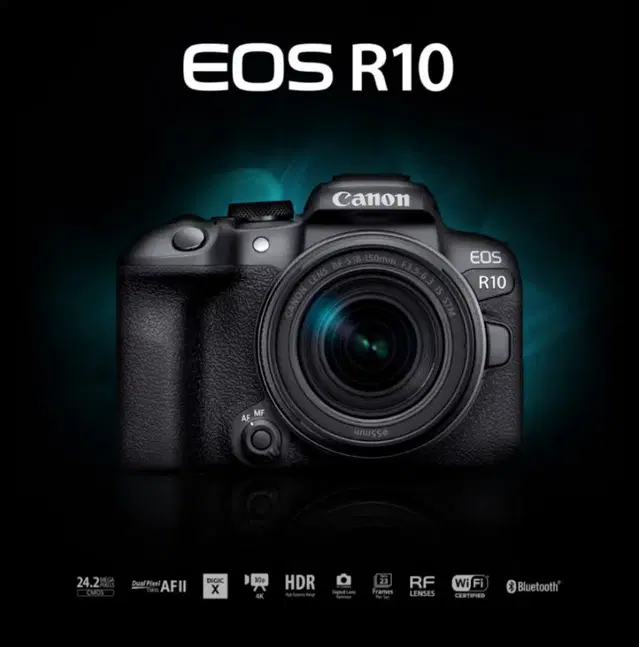 EOS R10 18-45 KIT+정품배터리 추가 증정