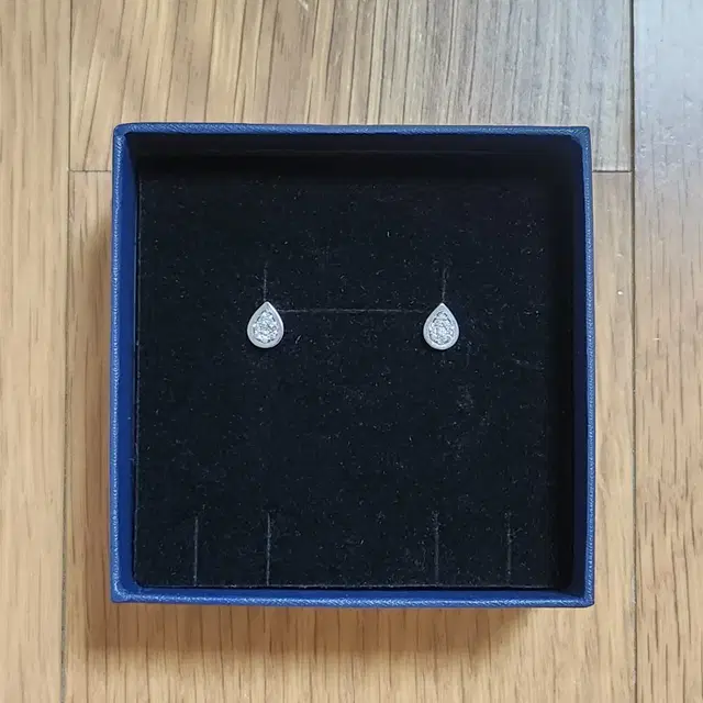 18k 물방울 천연 다이아 0.18ct 귀걸이