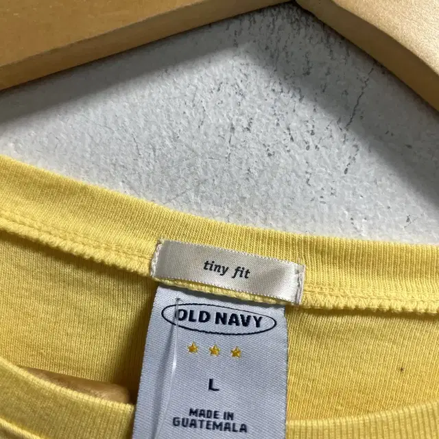 미사용 66 OLD NAVY 프린팅 레트로 면 스판 긴팔티 정품