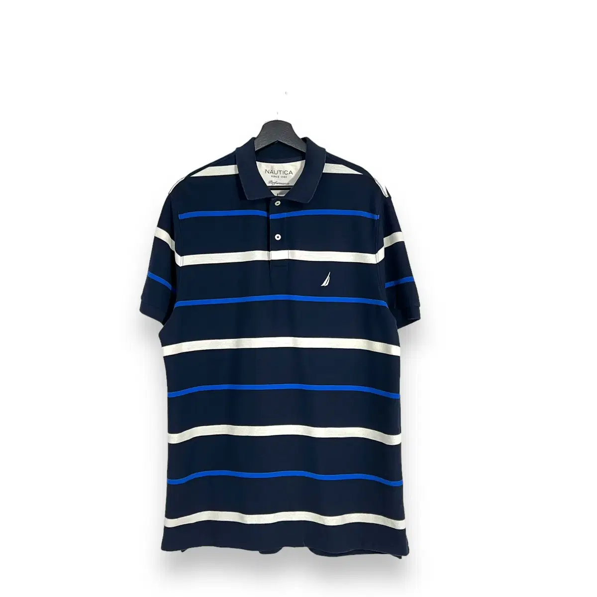 Wanwen Shop Nautica Striped Short Sleeve Karati