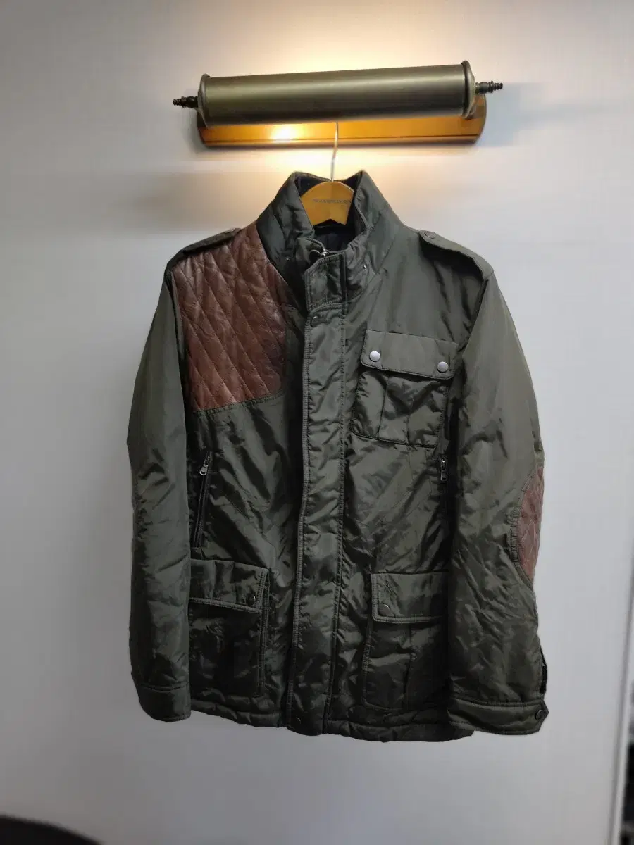 100) Vinpole Leather Patch Hunting Jacket for sale