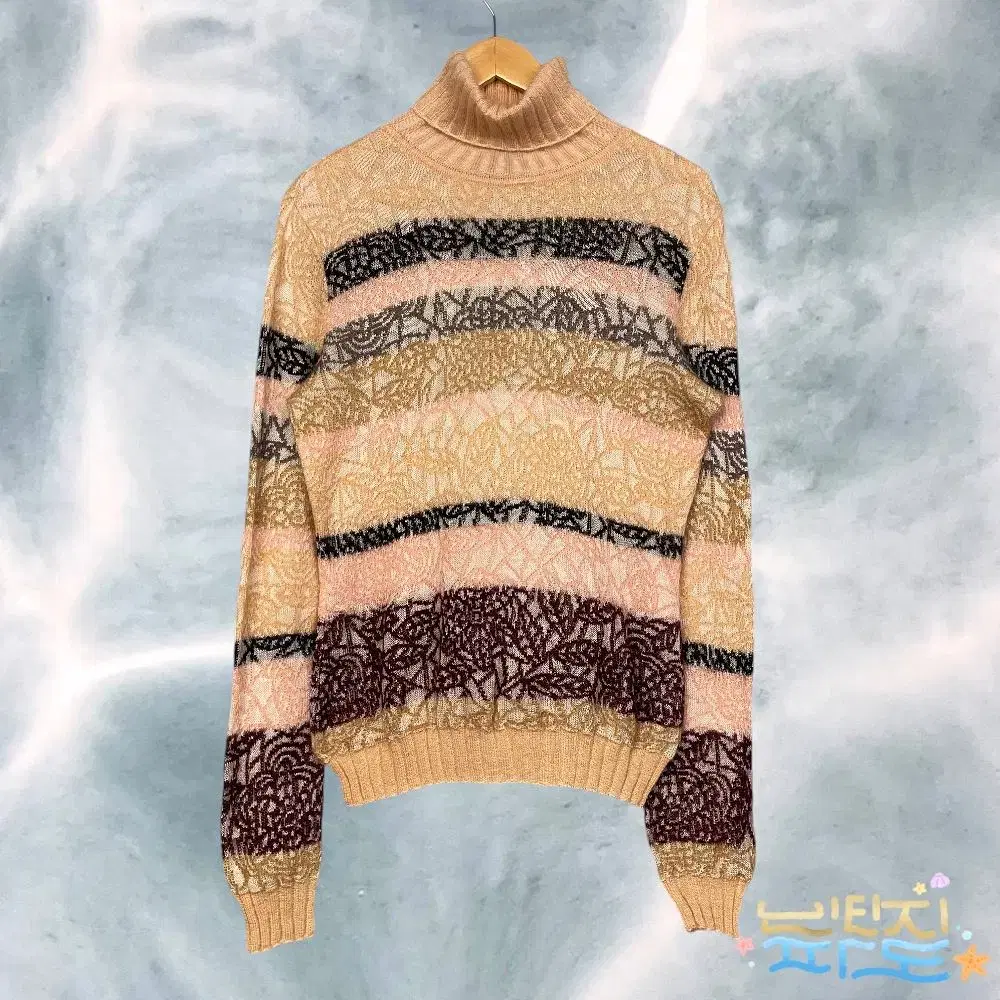 [44] MISSONI 미쏘니 로즈패턴 폴라 니트