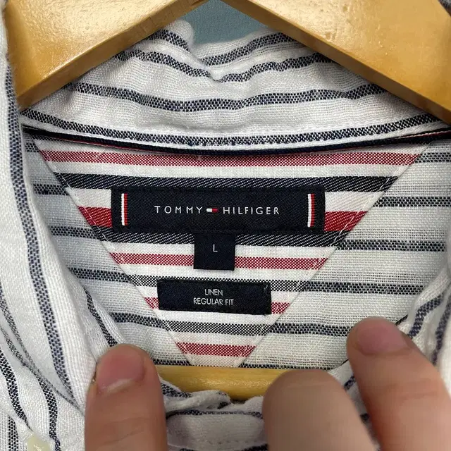 [L] TOMMY HILFIGER 타미힐피거 린넨 셔츠