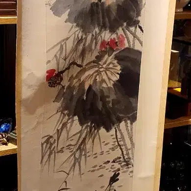 제백석 그림 족자