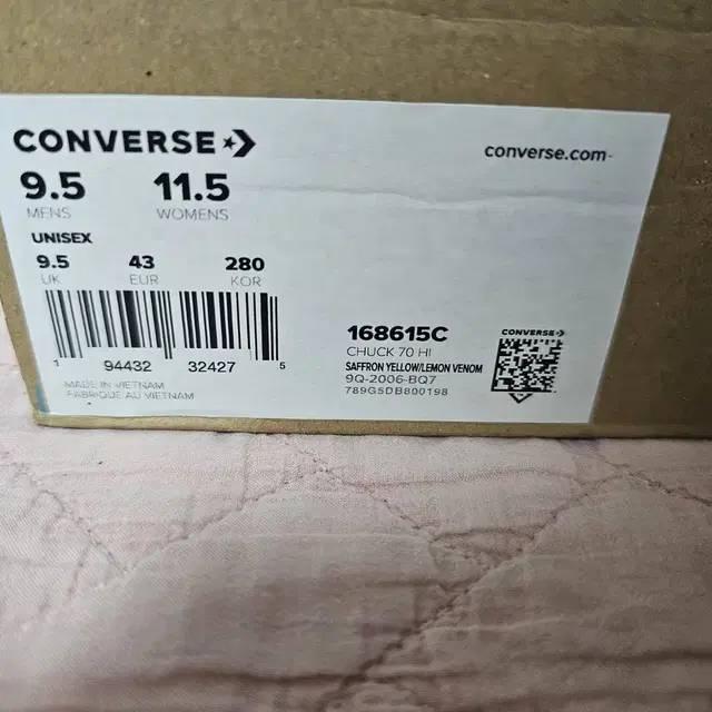 [280] CONVERSE CHUCK70 Hi YL(새제품)