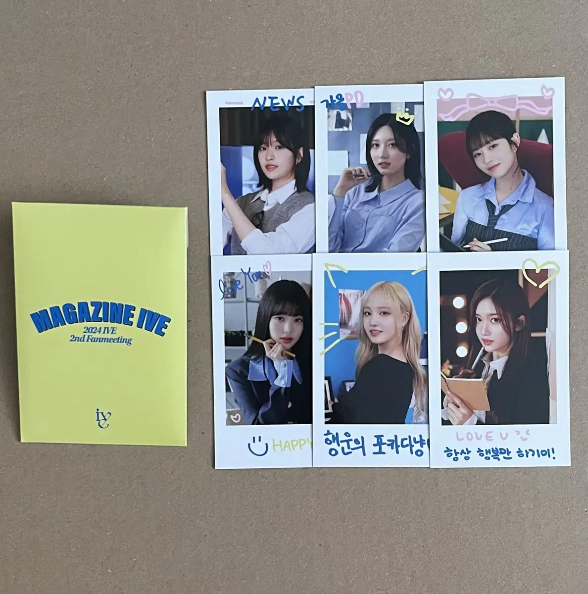 매거진 아이브 폴라로이드 세트 md 안유진 가을 레이 장원영 리즈 이서