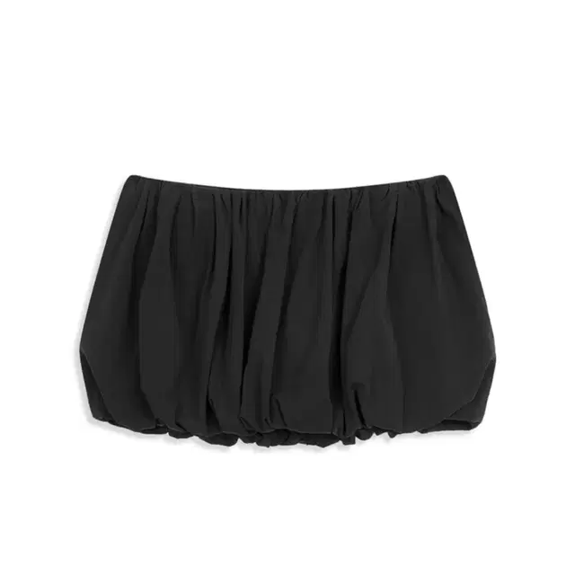 오픈와이와이 CRINKLED BUBBLE HEM MINI SKIRT