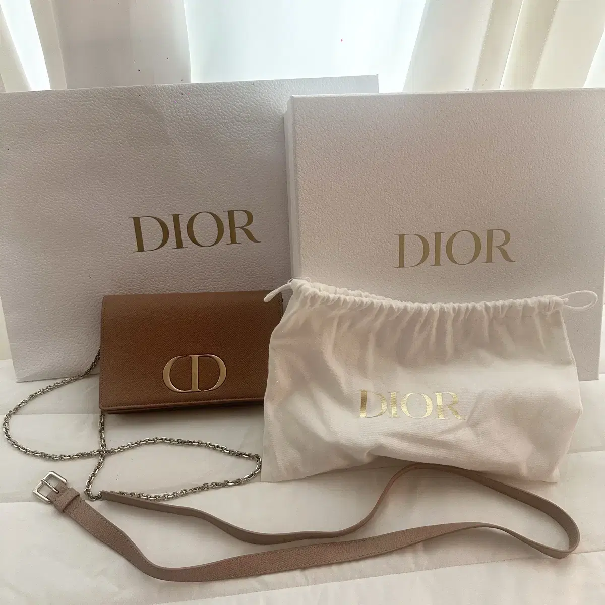 정품) 디올 Dior 몽테인 투인원 파우치 벨트백 크로스백