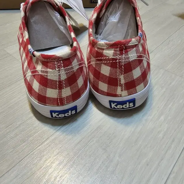 Keds 깅엄체크 245mm 새상품