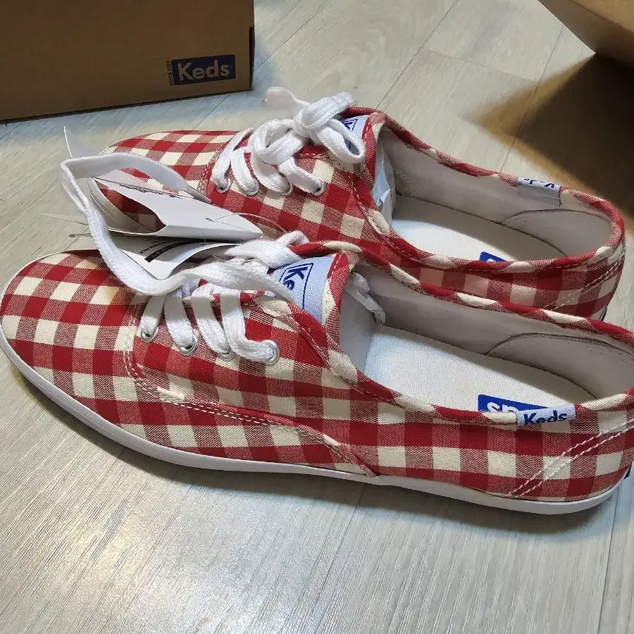 Keds 깅엄체크 245mm 새상품