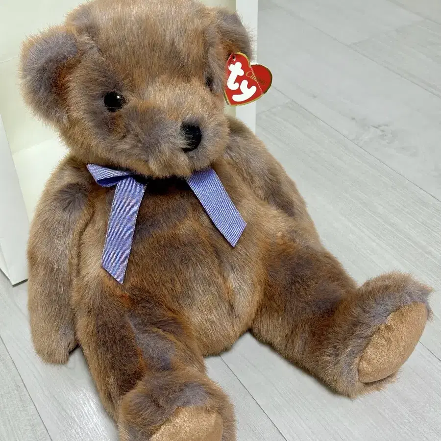 ty베어 빈티지(갈색+보라색)