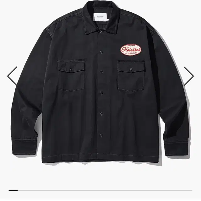 아웃스탠딩 MECHANIC WORK SHIRT_BLACK s