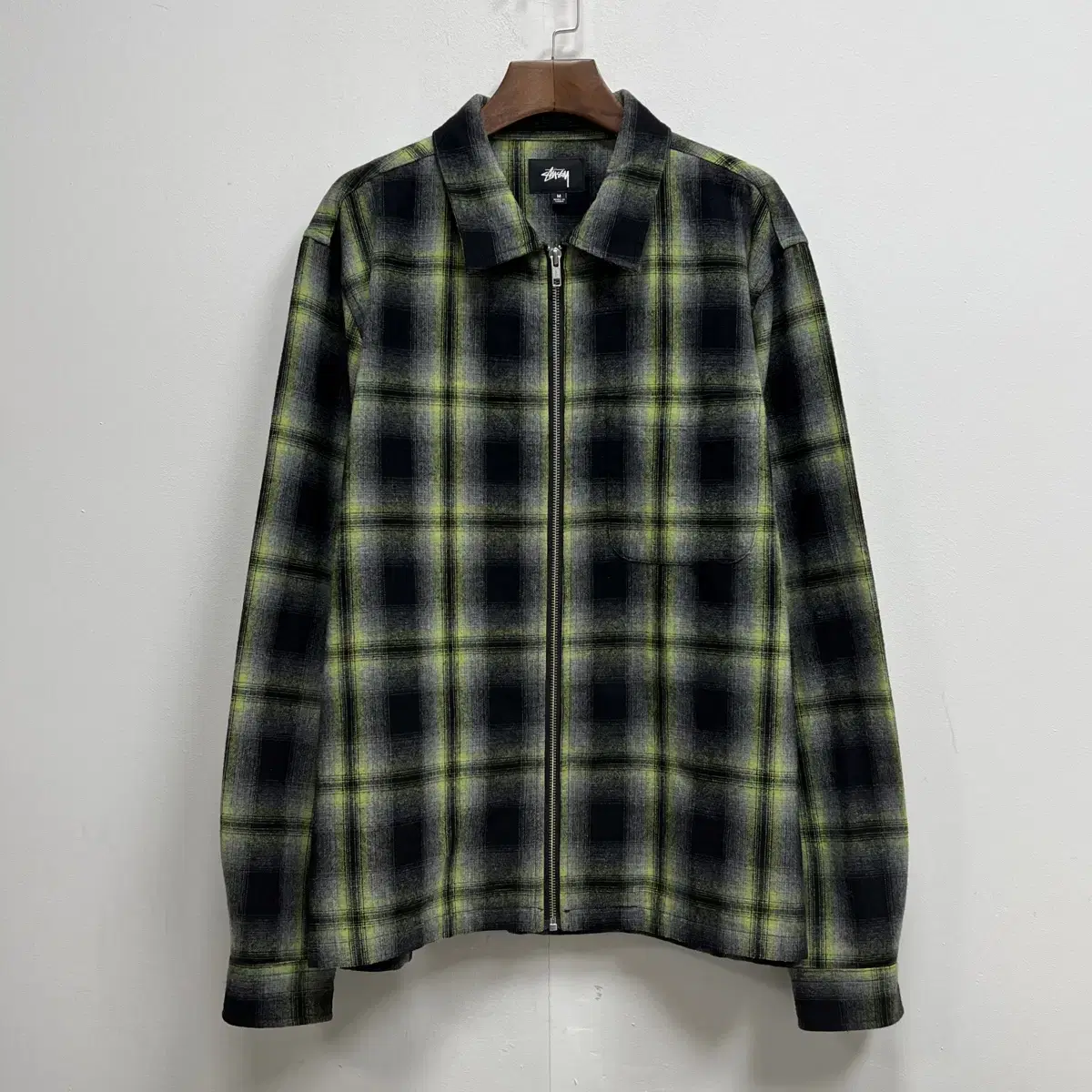 Stussy Gun Plaid Zip-Up Shirt Jacket