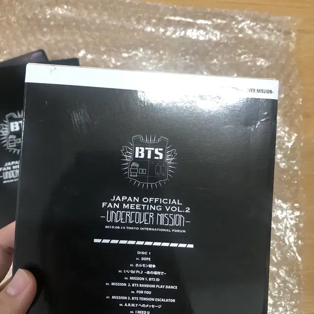 방탄 bts 일본 2기 팬미팅 japan dvd 희귀 굿즈 언더커버미션