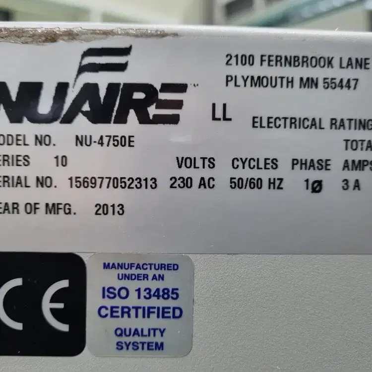 NUAIRE  NU-4750E CO2인큐베이터.