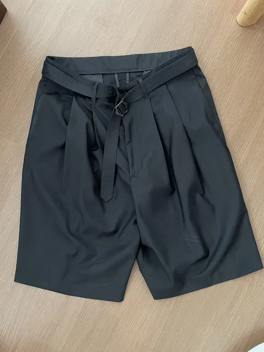 AnotherOffice Hammingway Belted Shorts Graphite Size 2