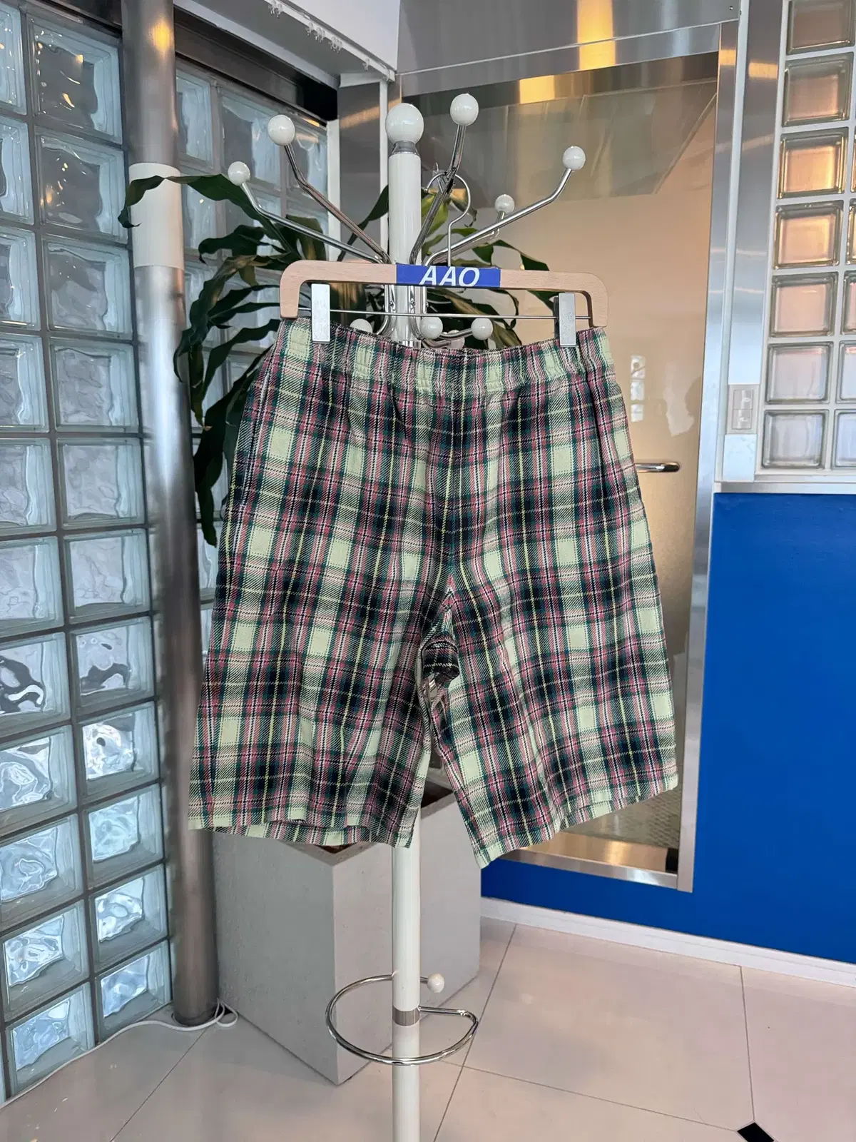 beams check beach shorts 빔 체크 비치 쇼츠