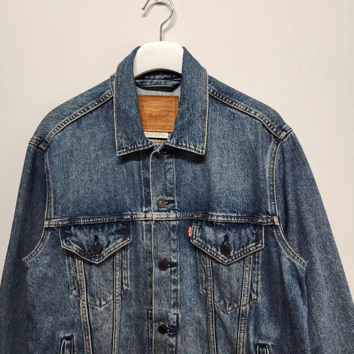 리바이스 LEVIS 프리미엄 데님 자켓 청자켓 M